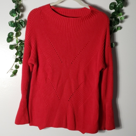 Loft Stitchy Raglan Sweater - Picture 2 of 10